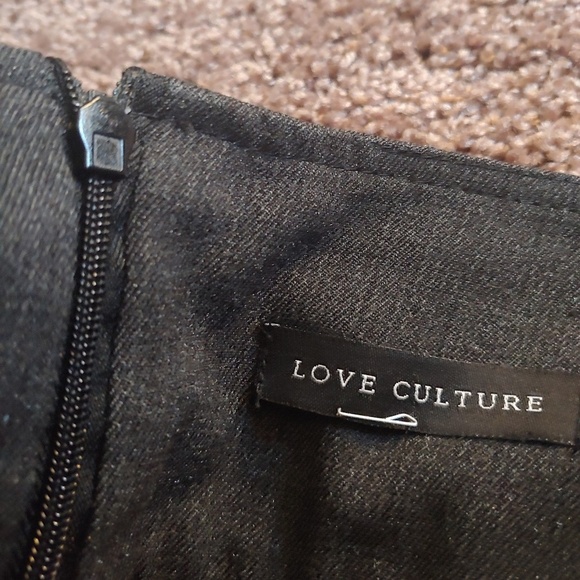 Love culture midi charcoal gray pencil skirt - Picture 2 of 3